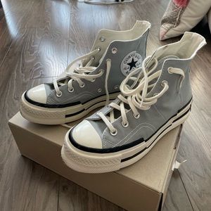 Platform converse shoes - worn once.